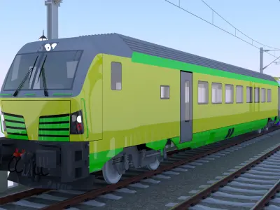 Viaduct with Siemens Vectrain 3D model