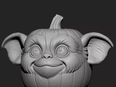 gizmo gremlin halloween pumpkin 3D print model