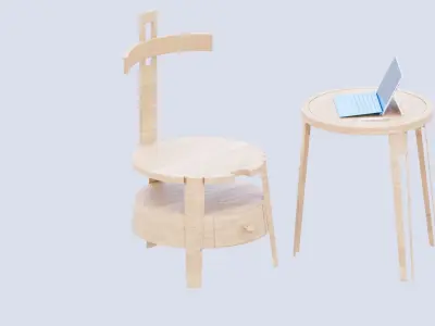 Ergonomic Chair 3D model