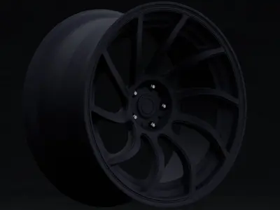 Artisa Night Aftermarket Wheel Low-poly 3D model