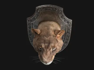 LIon Trophy 3D model