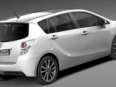 Toyota Corolla Verso 2014 3D model