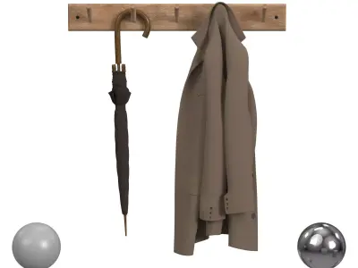 Sadie Wall Hooks 3D model