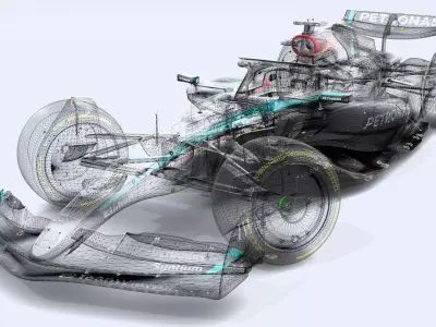 Mersedes 2024 W14 3D model