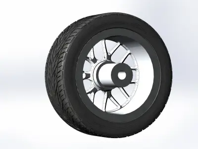 Custom wheels Weld Racing S77 for scale model 3D print model