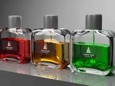 Parfume bottle - Spray bottle High detail  3D model