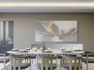 Corona - C4D Scene files - Modern Kitchen Interior 3D model