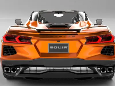 Chevrolet Corvette C8 Stingray Convertible CG 2020 3D model