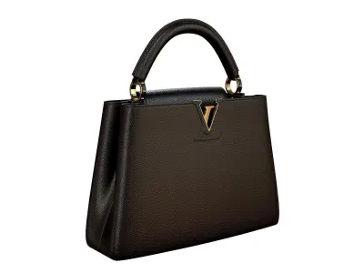 Louis Vuitton bag Capucines Black Leather 3D model