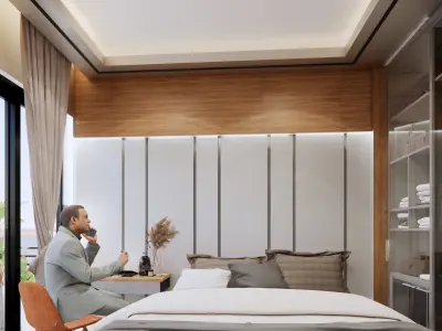 Interior Bedroom Apartement 3D model