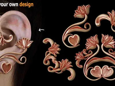 155 Sahra Ornament VOL01 Low-poly 3D model