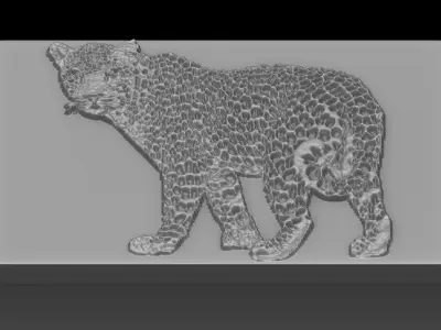 Cheetah animal 3D print model