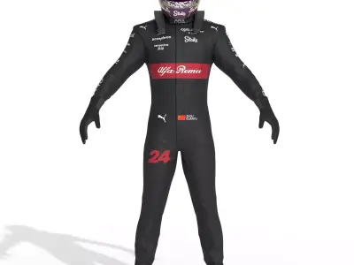 F1 Alfa Romeo Suit 2023 3D model