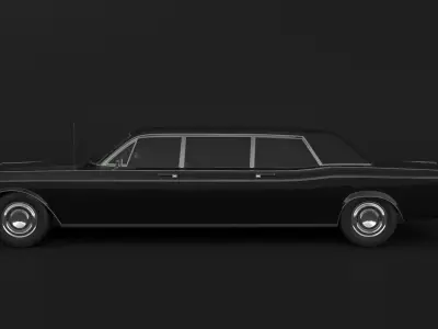 1966 Lincoln Continental Executive Limousine 3D model