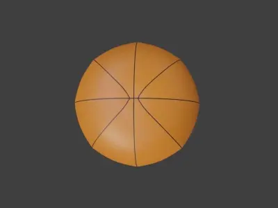 BasketBall rugby ball Free low-poly 3D model