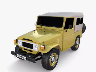 Generic 4x4 car v2 3D model