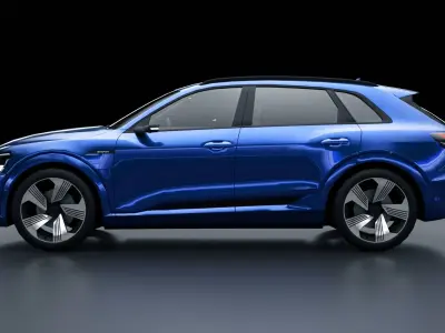 Audi E-Tron Low-poly 3D model