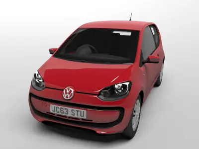 VW Up 3 door with HQ interior 2013  3D model
