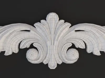 Corona decor for cnc Low-poly 3D model