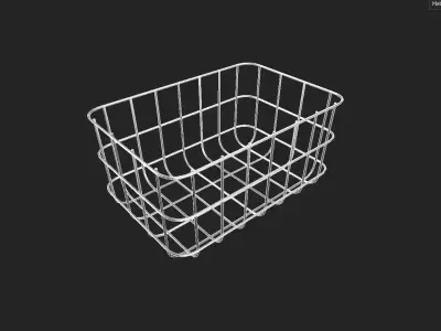 Wire Bin M04 Low-poly 3D model