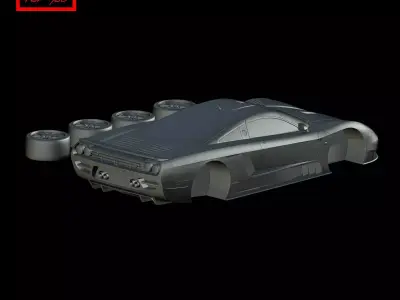 Saleen S7 Twin Turbo 2005 3D print model