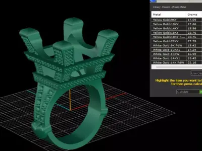 ring woman  3D print model 52