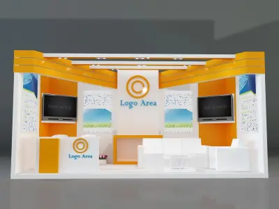 Booth Exhibition Stand a319b 3D model