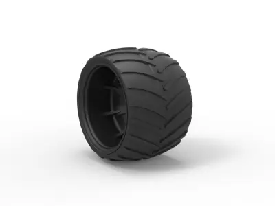 Offroad wheel 13 3D print model