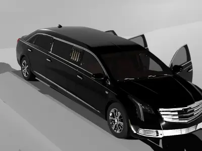 Limousine Car 3D model