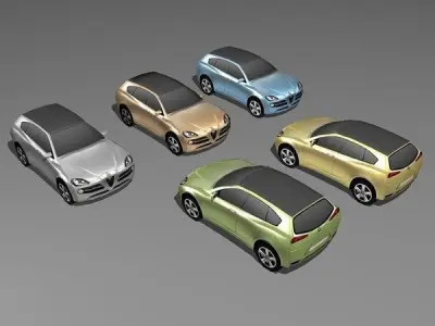 Alfa Romeo Kamal Low-poly 3D model