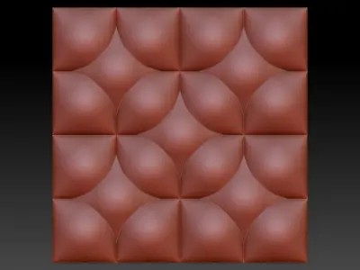 3D WALLPANEL 600MM x 600MM 3D model