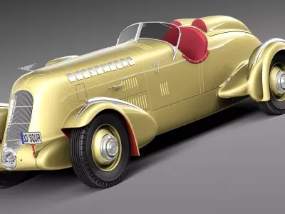 Duesenberg SJ Special Mormon Meteor 1935 3D model