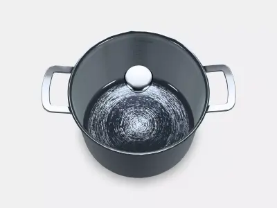 HEMKOMST Pot with lid Low-poly 3D model