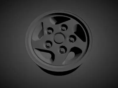 RANGE ROVER CLASSIC 4 scalable and printable rims 3D print model