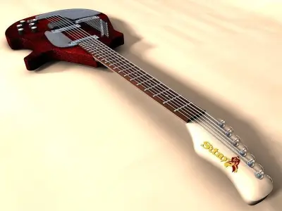 Electric Sitar 3D model