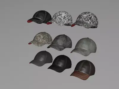 Sport hat Low-poly 3D model