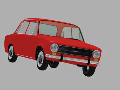 Murat 124 - Fiat 124 3D model