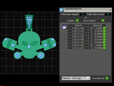 skull pendant design 3D print model