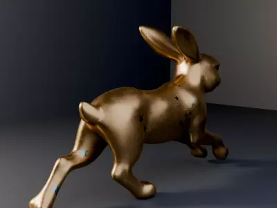 Chinese Zodiac - Hare Figure 3D model