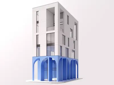 apartment Low-poly 3D model