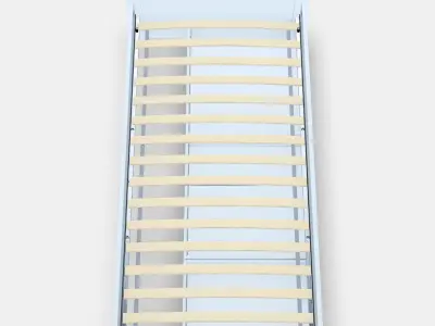 SONGESAND Bed frame with 2 storage boxes 5 Low-poly 3D model