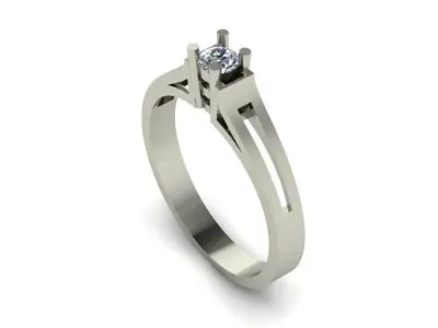 wedding ring 3D print model