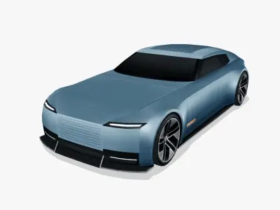 Jaguar Type 00 2024 Low-poly 3D model