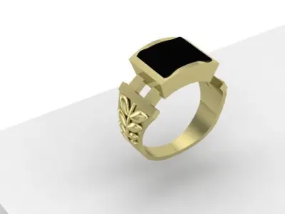 Rings 3D print model 6