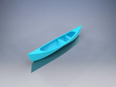 Kayak canoe 3D model