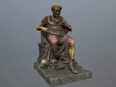statue 1 Low-poly 3D model