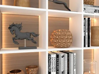 decorative set rack 3D model