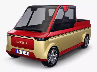 Generic Compact City Pick-Up M 1 3D model