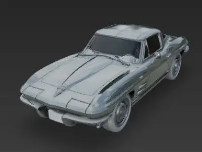 American Icon in 3D Chevrolet Corvette C2 Model 3D print model