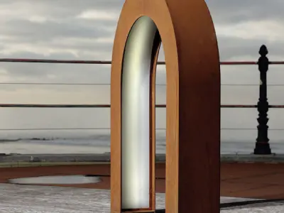 Corten Weathered Steel 3D model